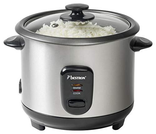 Bestron ARC100 Apparecchio per la Cottura del Riso, 400 W, 1 Liter, Alluminio