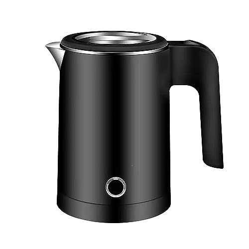 Bollitore Elettrico da 0.5 Litri 600W - Spegnimento Automatico, MOKEKA Senza BPA, Ebollizione Rapida (Nero)