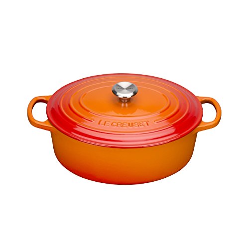Le Creuset Casseruola Evolution in Ghisa con Coperchio, diameter 27 cm, Arancione, 21178270902430