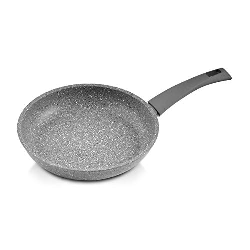 MOPITA ROCCIA VIVA Padella Antiaderente Ø24 cm Padella per tutti i piani cottura (No Induzione) Multistrato Antiaderente, Rivestimento 5 strati Antigraffio, Manico SoftTouch, Made in Italy
