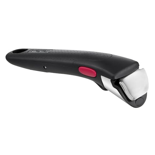 Tefal Maniglia rimovibile nera Ingenio, impilabile, rimovibile, serratura di sicurezza a 3 punti, garanzia 10 anni, Expertise L9863302